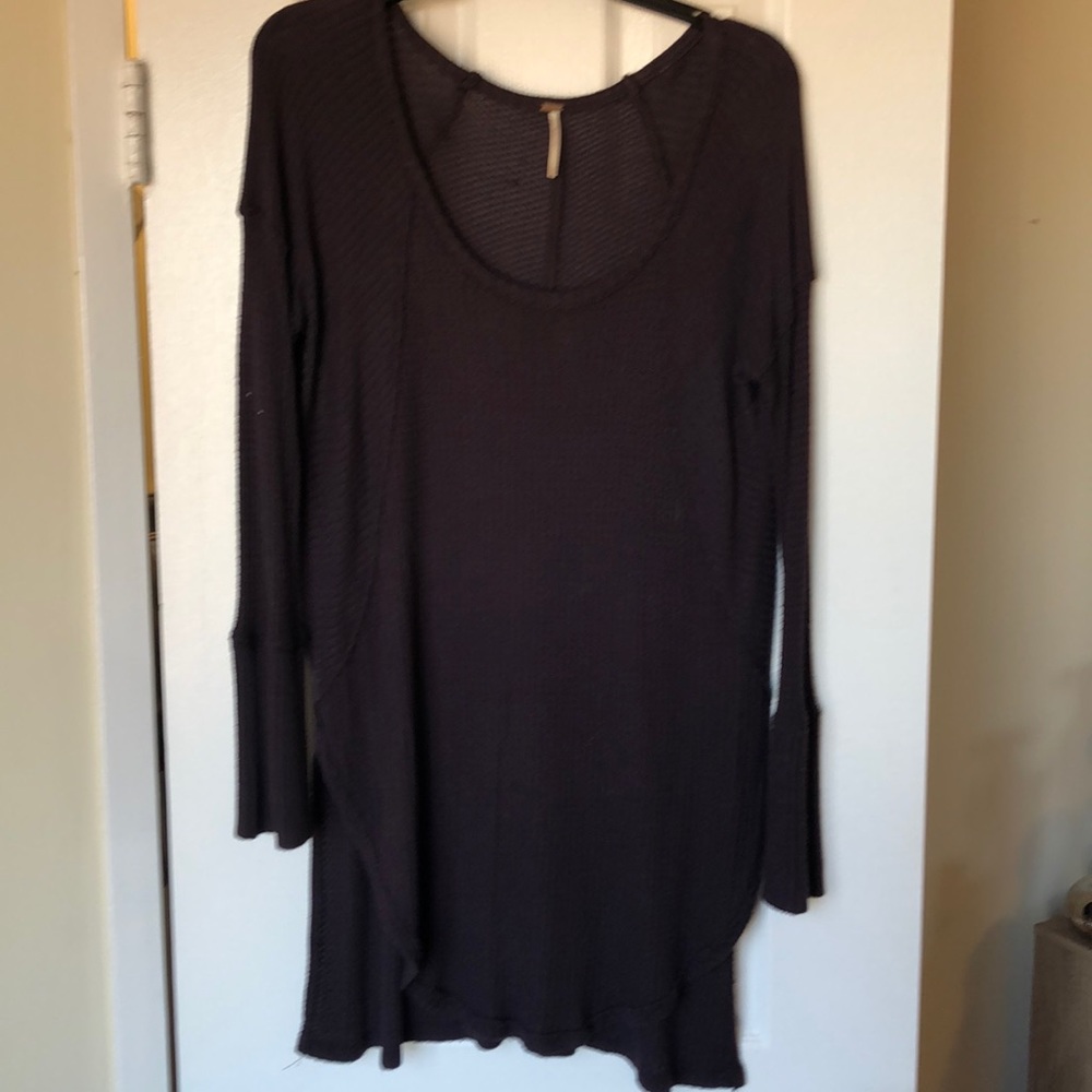 Free People Maroon top long sleeve size M